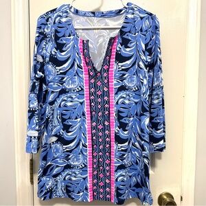 Lilly Pulitzer Karina UPF 50 Tunic Top L